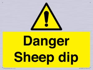 Danger Sheep dip